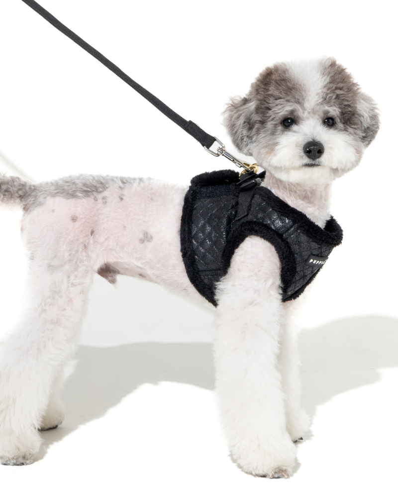 Douglas Quilted Vest Harness in Beige or Black