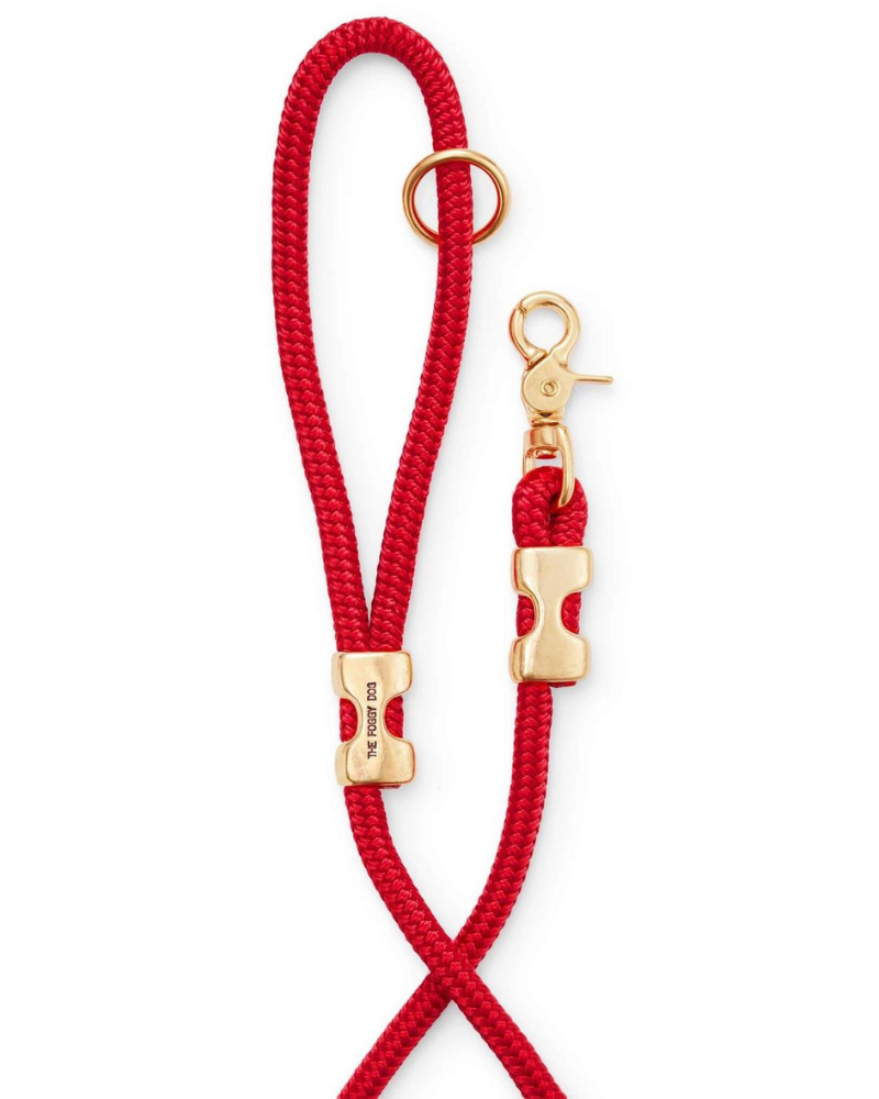 Rope Dog Leash | Dark Red Leash, Rope Leash, Soft Dog cheapest Leash, Red Rope Leash