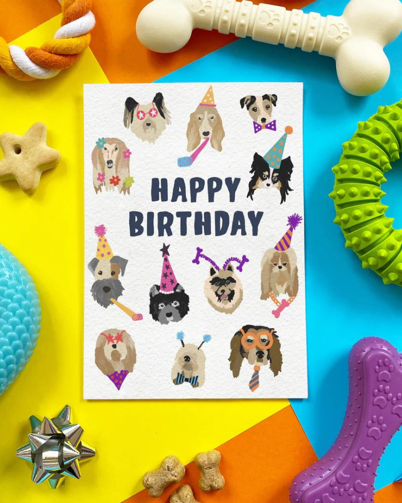 Edible Birthday Card for Dogs Bacon Flavor