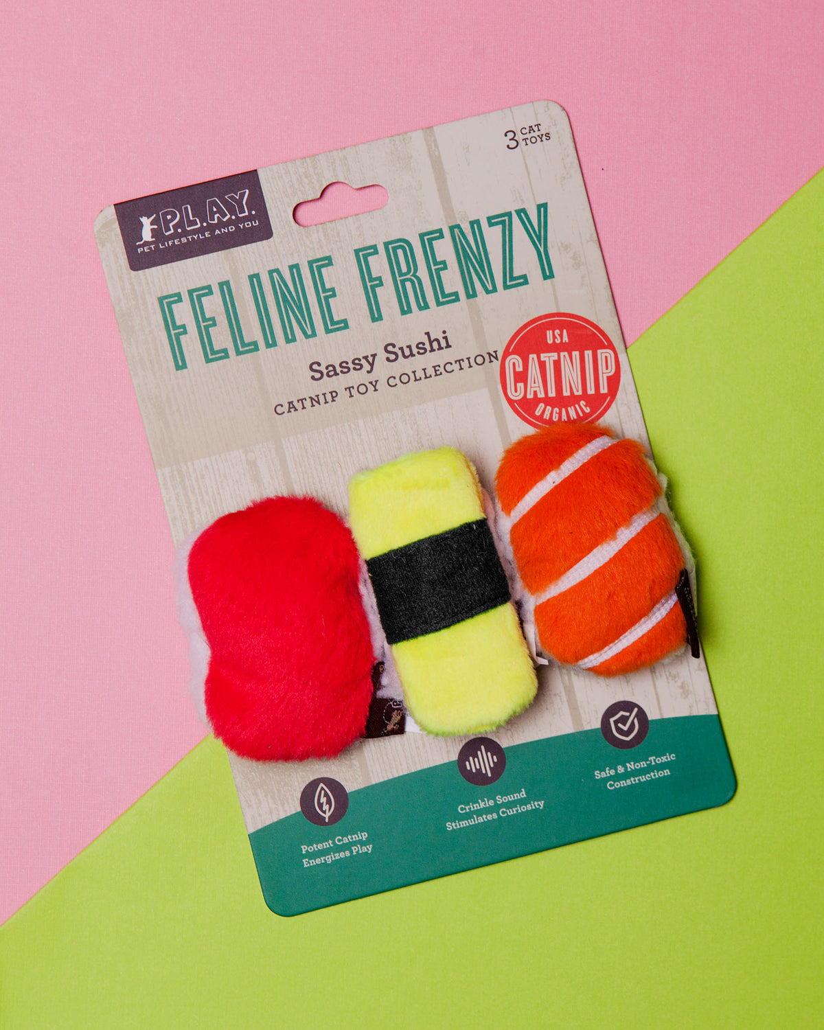 P.L.A.Y. Feline Frenzy Cat Toy - Sassy Sushi