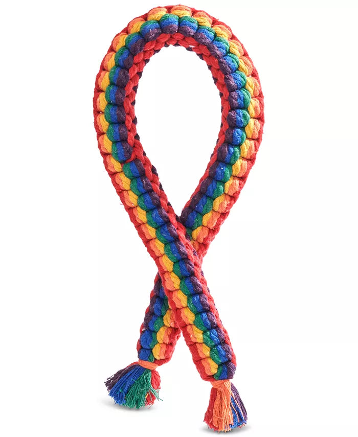 Rainbow Rope Dog Toy Play JAX & BONES   