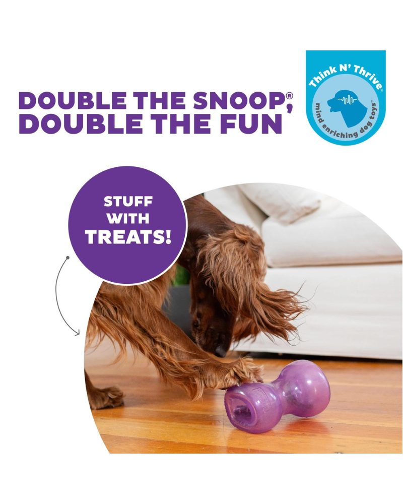 Double Snoop Interactive Dog Toy (Made in the USA) Play PLANET DOG   