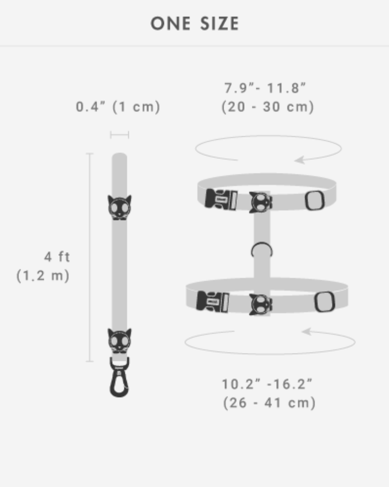 Cat Harness with Leash in Moss Cat ZEE.DOG   