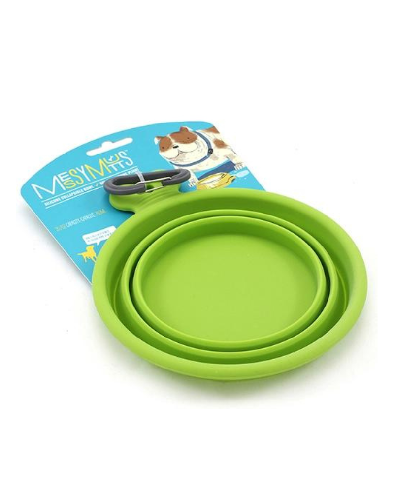 Silicone Collapsible Dog Bowls Dog Supplies MESSY MUTTS   