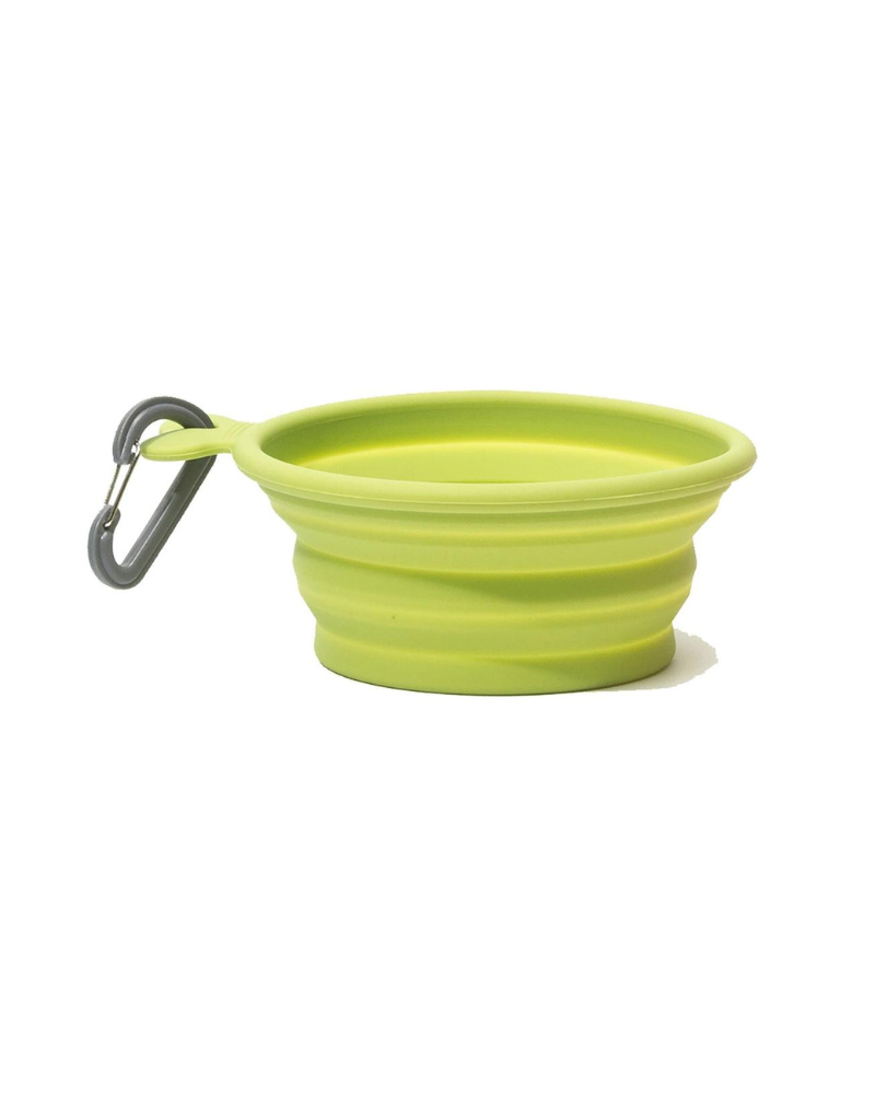 Silicone Collapsible Dog Bowls Dog Supplies MESSY MUTTS Small (Lime Green)  