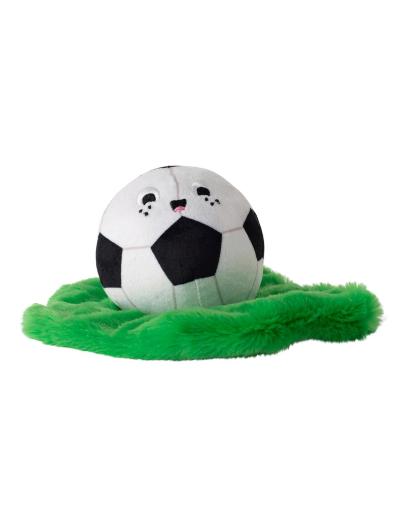 Just Kick it Plush Squeaky Dog Toy Play WAGSDALE   