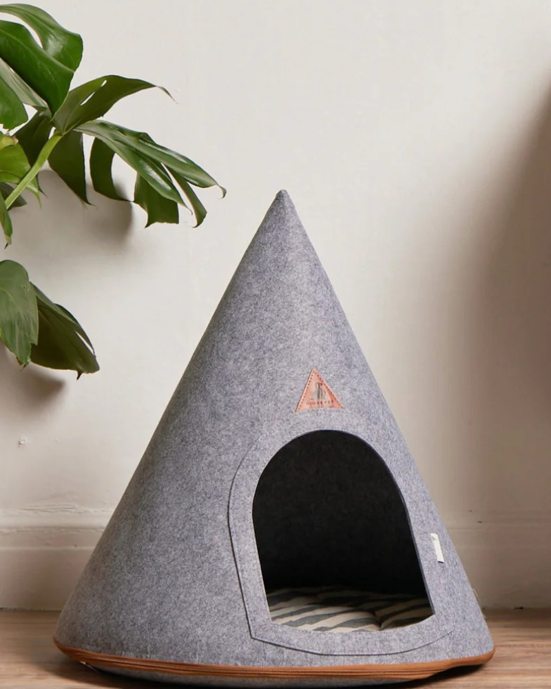 Soft Packable Pet Cave in Grey HOME NOOEE PET