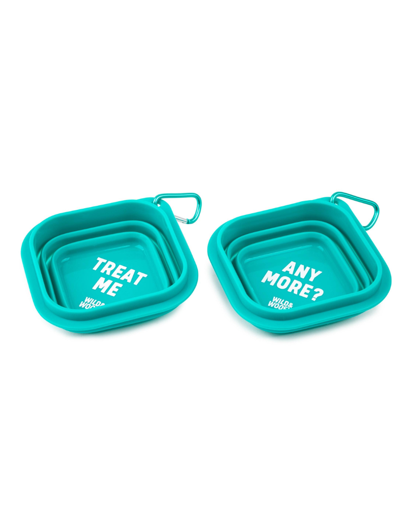 Wild & Woofy Collapsible Dog Bowl Set dog bowl WILD & WOOFY   