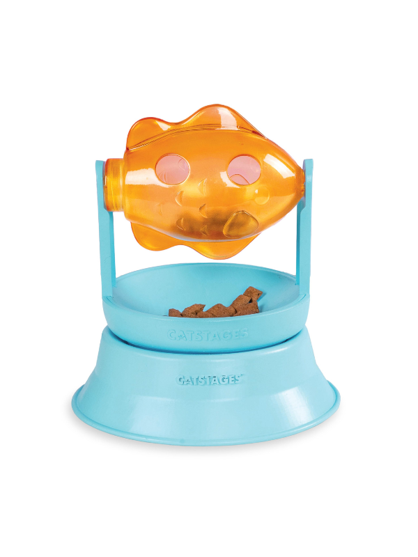 Spin the Fish Cat Treat Toy Cat CATSTAGES