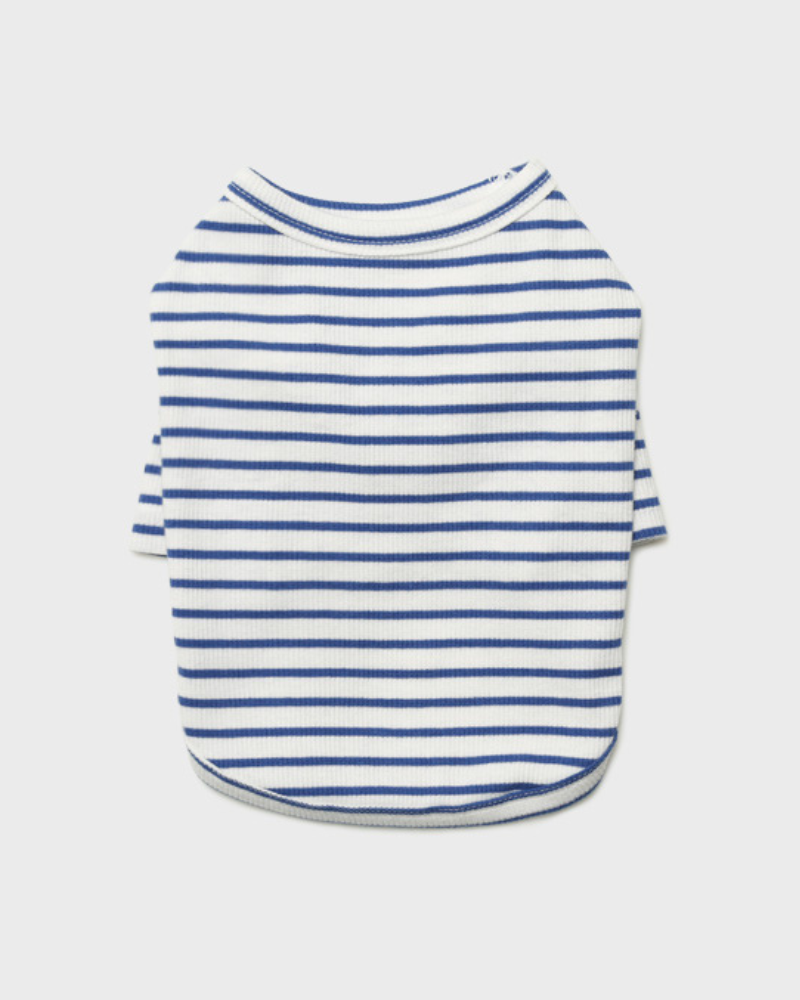 Striped Dog T-Shirt in Blue Wear SMALL STUFF