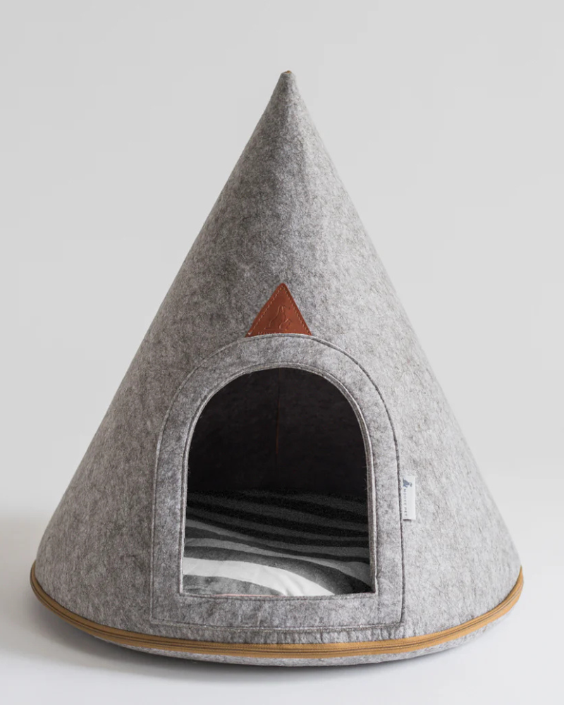 Soft Packable Pet Cave in Grey HOME NOOEE PET