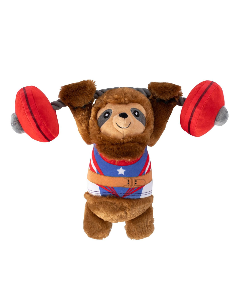 Hustle For That Muscle Speaky Plush Dog Toy (FINAL SALE) Play FRINGE STUDIO   