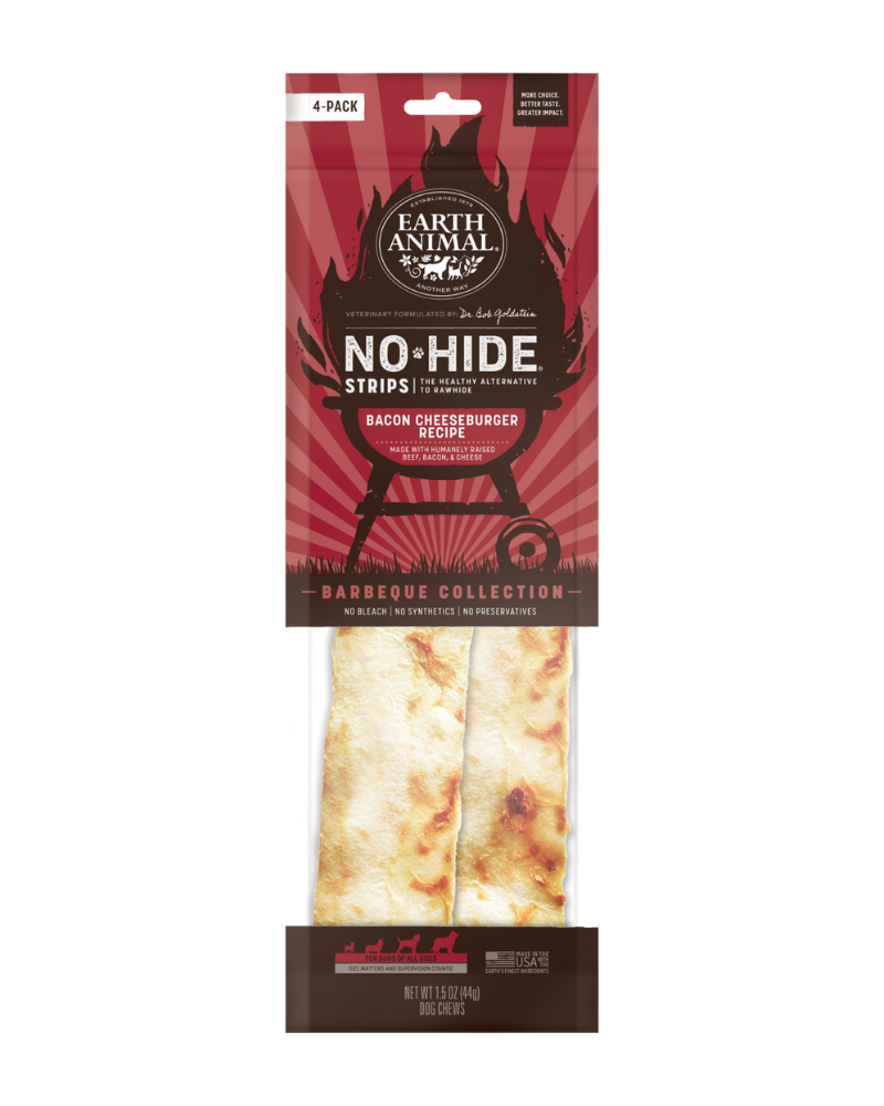 No-Hide Barbeque Collection Bacon Cheeseburger Strips Eat EARTH ANIMAL   