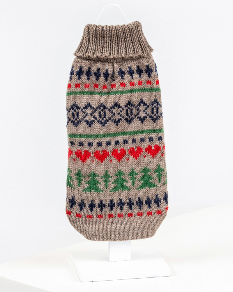 Pine Tree Alpaca Dog Sweater Wear ALQO WASI