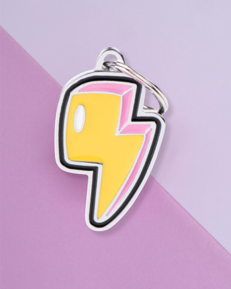 Lightning Bolt Custom Pet ID Tag Wear MY FAMILY   