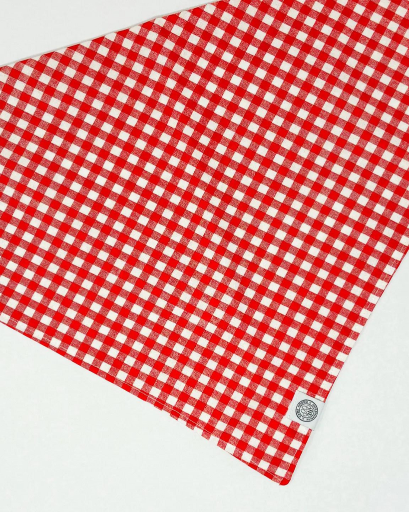 Red Gingham Dog Bandana (Made in the USA) Wear CAMP HOUND   