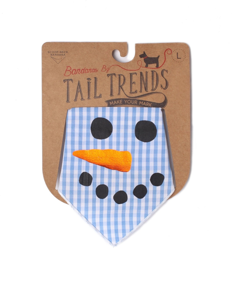 Snowman Dog Bandana Wear TAIL TRENDS