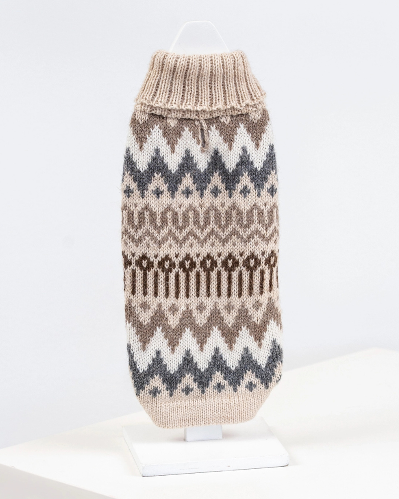 Wooly Winter Alpaca Dog Sweater Wear ALQO WASI