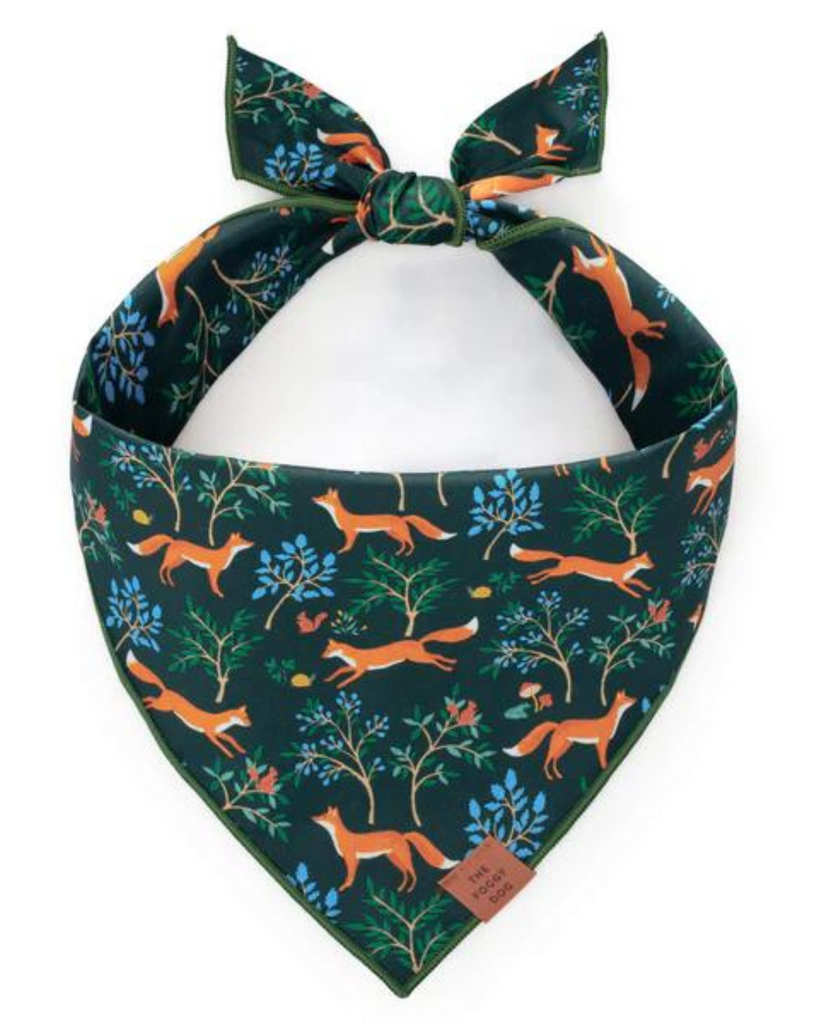 Woodland Fox Dog Bandana (Made in the USA) Wear THE FOGGY DOG   