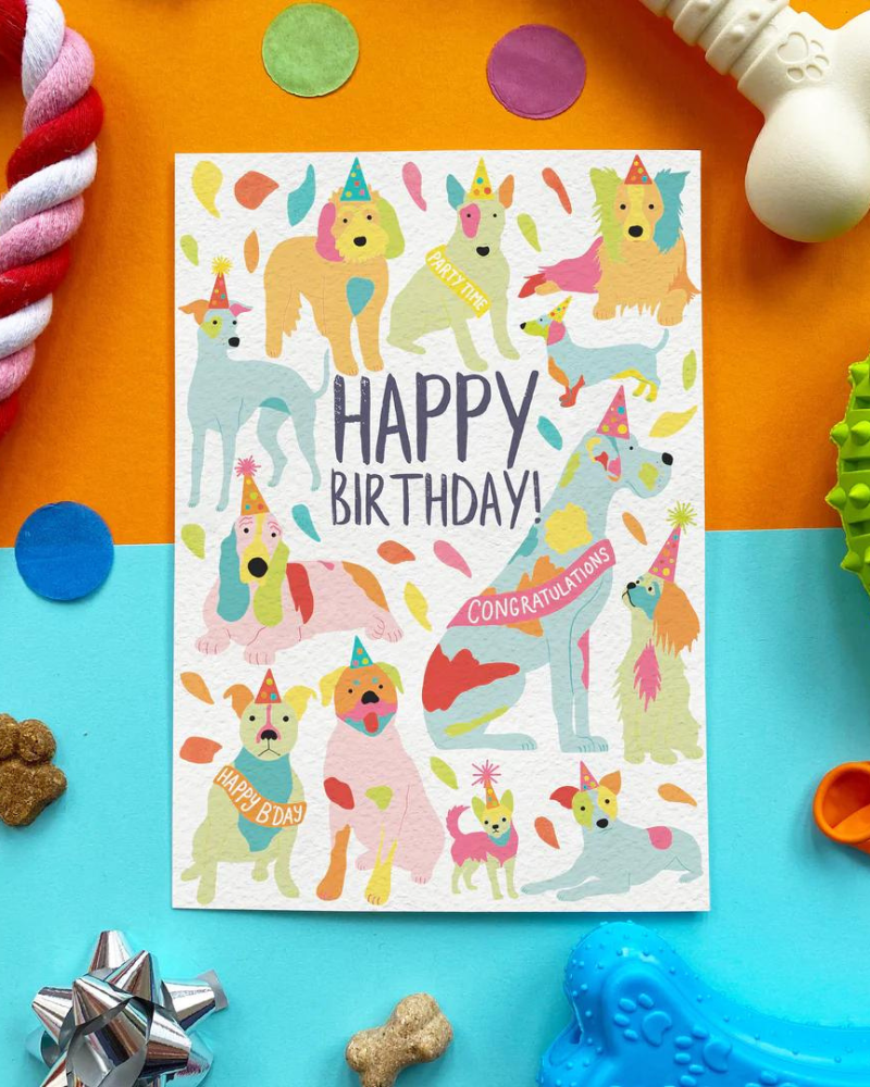 Edible Birthday Card for Dogs Bacon Flavor