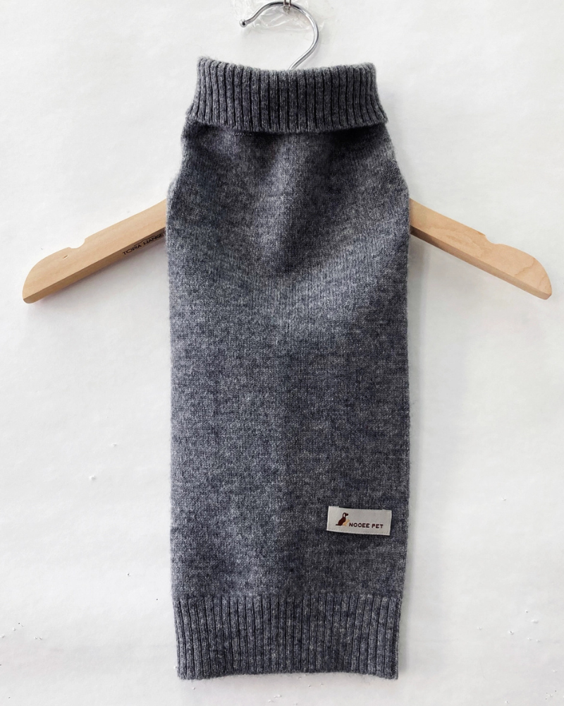 Cashmere Pet Sweater in Grey Wear NOOEE PET