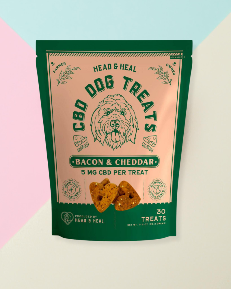 Bacon & Cheddar CBD Dog Treats (5mg) eat HEAD & HEAL   