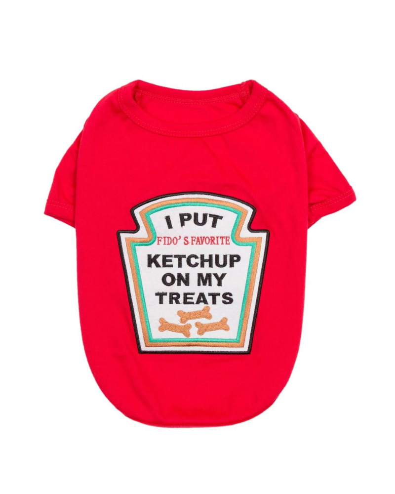 Ketchup Licker Dog T-Shirt (FINAL SALE) Wear PARISIAN PETS   