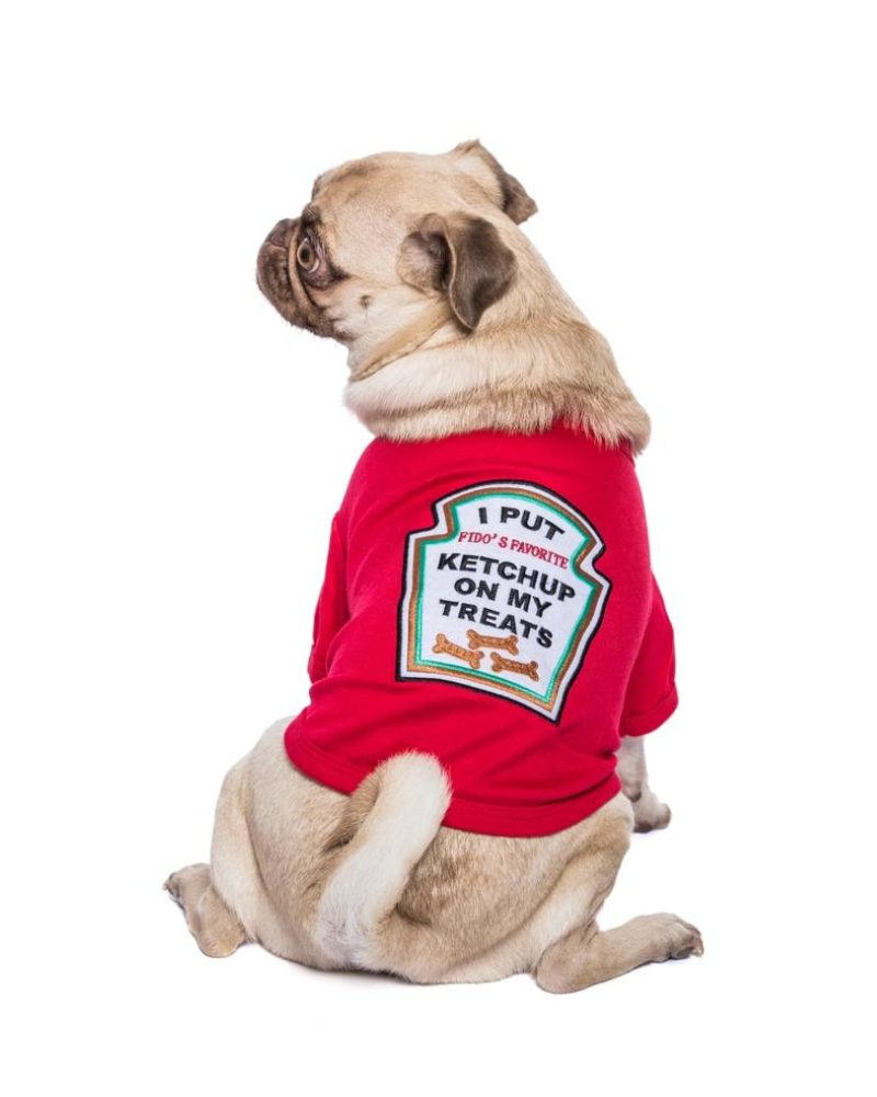 Ketchup Licker Dog T-Shirt (FINAL SALE) Wear PARISIAN PETS   