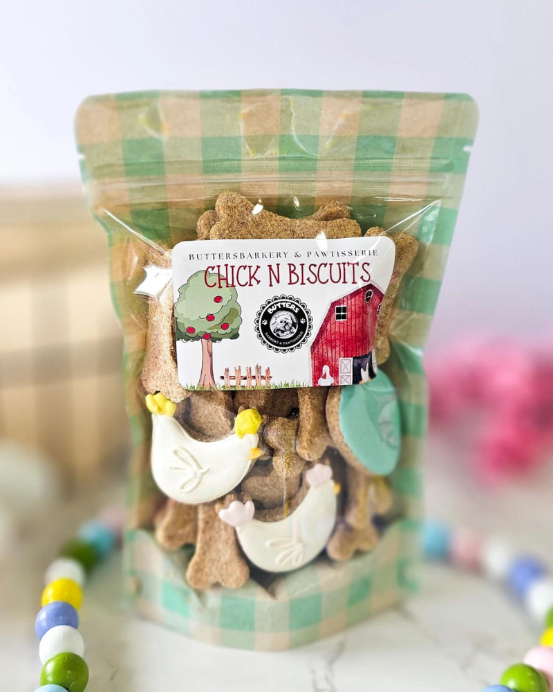 Chick N Biscuits Peanut Butter Dog Treats EAT BUTTERS BARKERY & PAWTISSERIE   