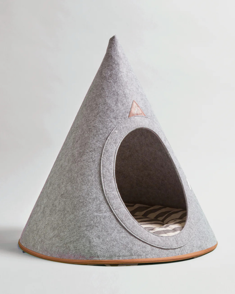 Soft Packable Pet Cave in Grey HOME NOOEE PET