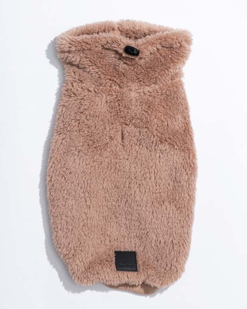 Turtle Teddy Dog Fleece in Chai Wear FUZZYARD   