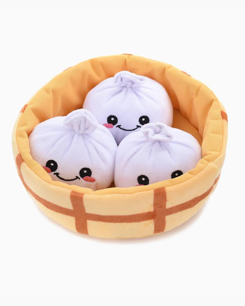 Soup Dumplings Interactive Plush Dog Toy Set PLAY HUGSMART   