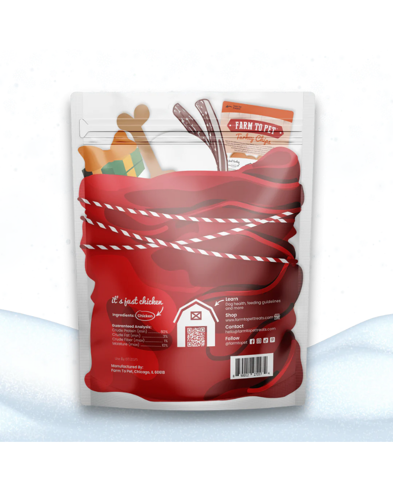 Holiday Chicken Chips (Big Bag) Eat FARM TO PET