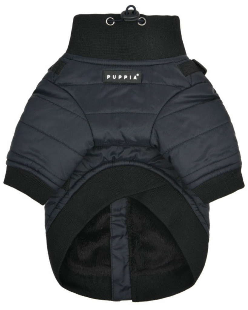 Stratus Dog Harness Coat in Black Wear PUPPIA   