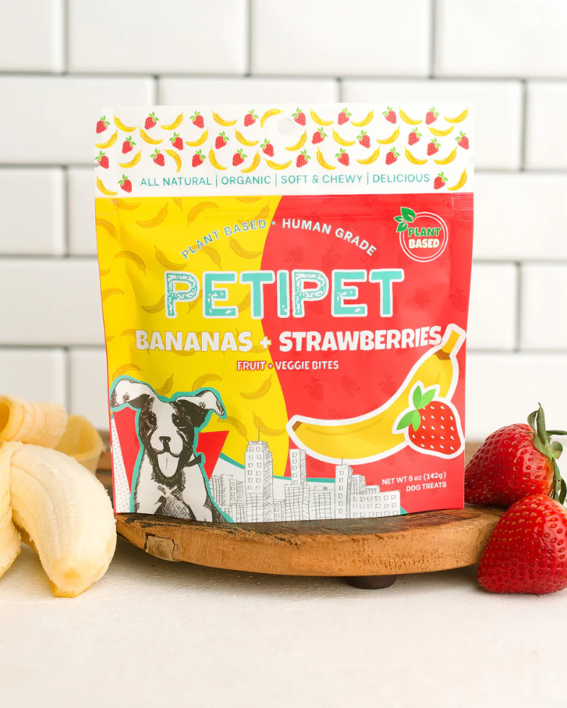 Bananas & Strawberry Organic Dog Treats EAT PETIPET