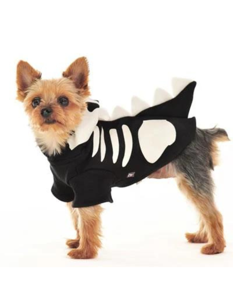 Glow-in-the-Dark Dragon Skull Hoodie for Dogs Wear DOGO   