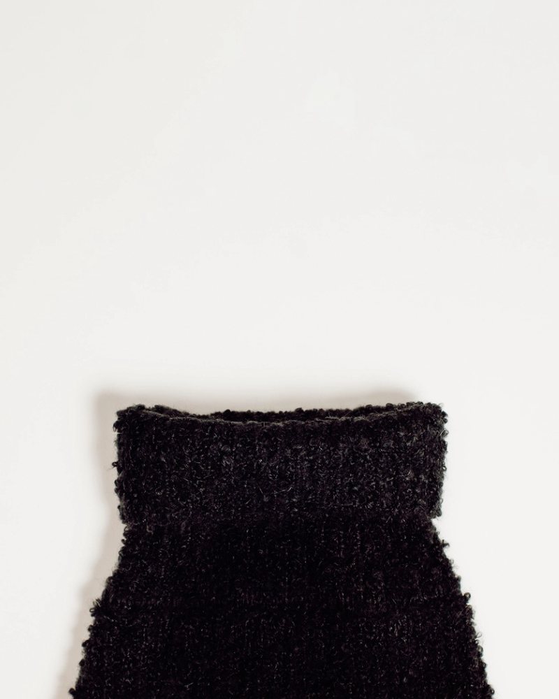 Boucle Dog Sweater in Black Wear DOGPARK