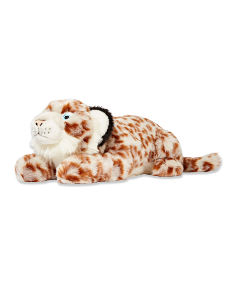 Mongo the Snow Leopard Squeaky Plush Dog Toy Play FLUFF & TUFF