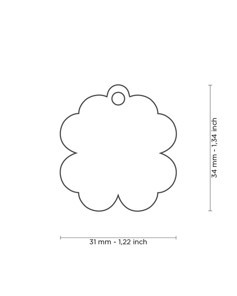 Four Leaf Clover Custom Pet ID Tag Wear MY FAMILY