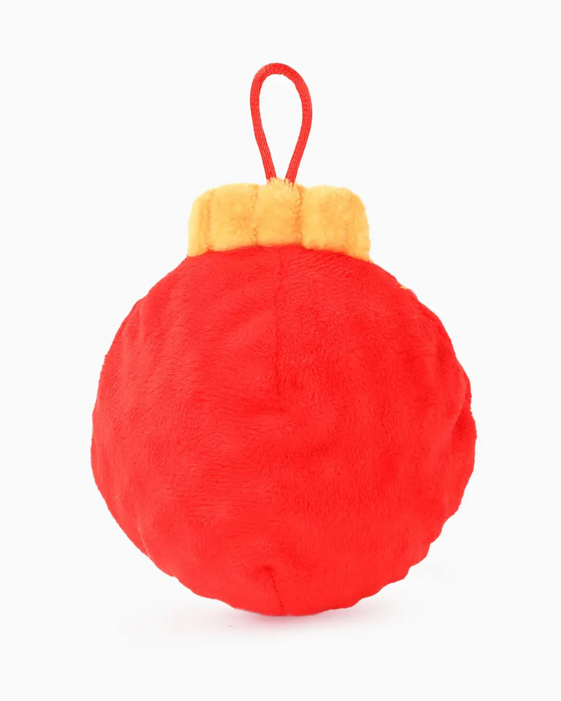 Happy Woofmas Ornament Dog Ball Toy PLAY HUGSMART   