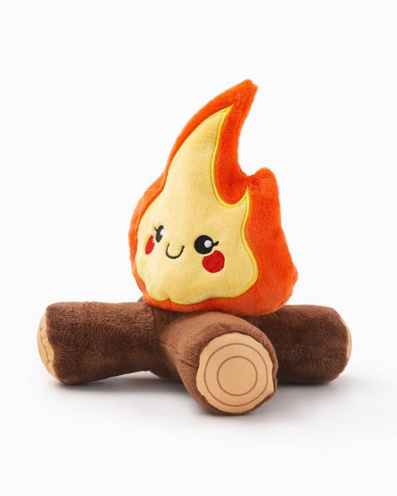 Campfire Plush Squeaky Dog Toy PLAY HUGSMART   