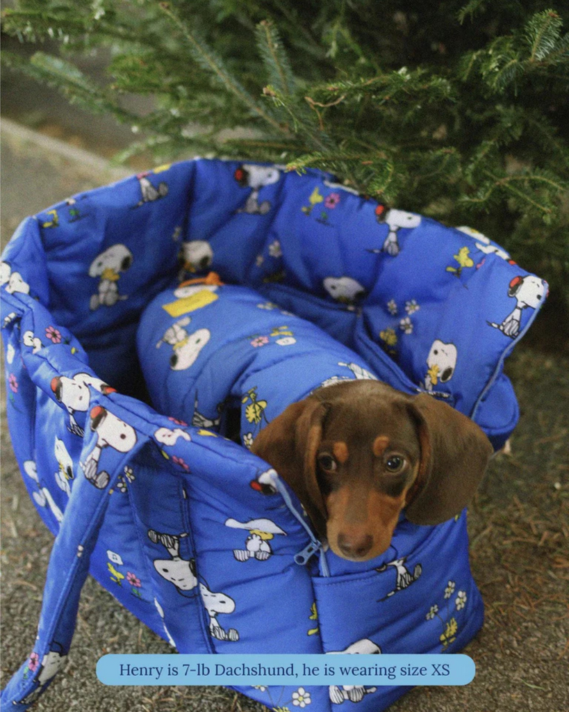 Snoopy and Woodstock Dog Puffer Jacket Wear LITTLE BEAST