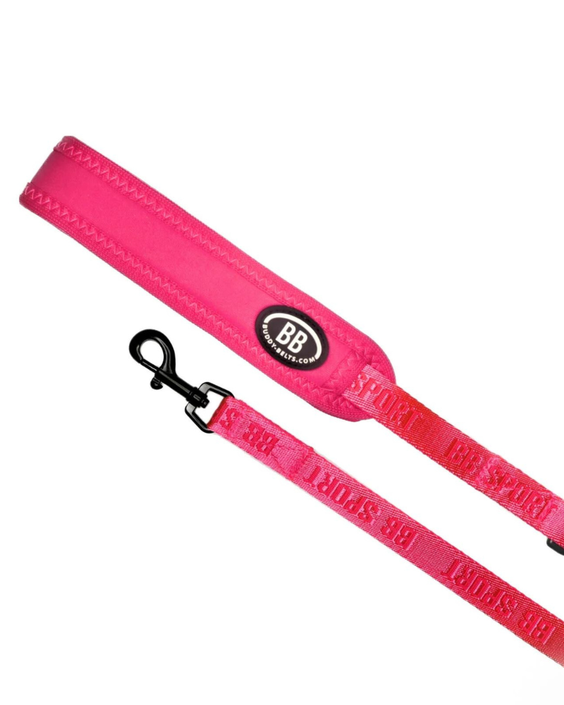 Buddy Belt Sport Leash in Neon Pink Walk BUDDY BELTS   