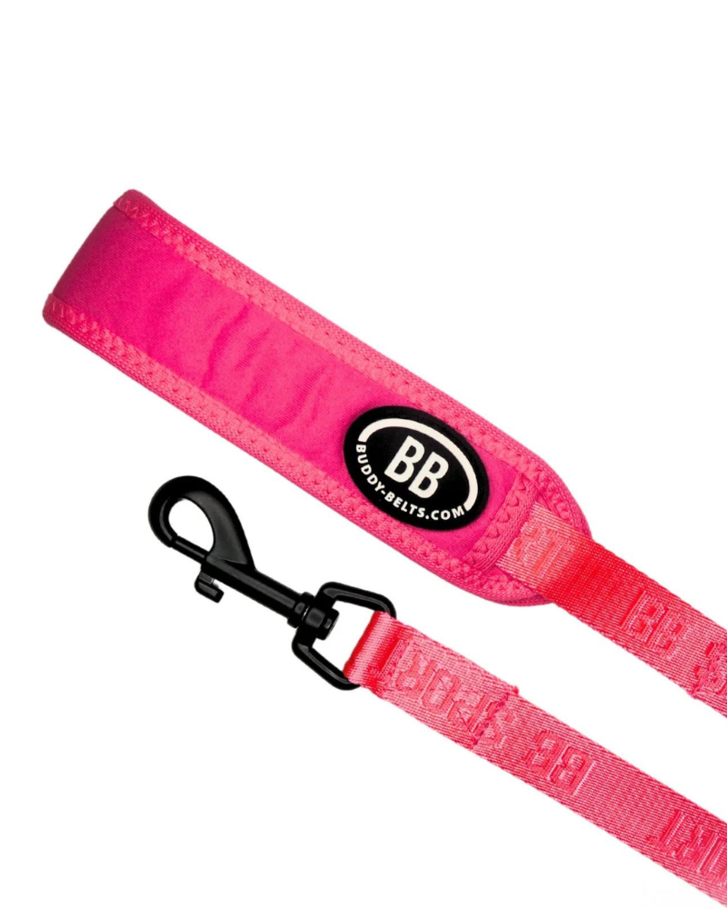 Buddy Belt Sport Leash in Neon Pink Walk BUDDY BELTS   