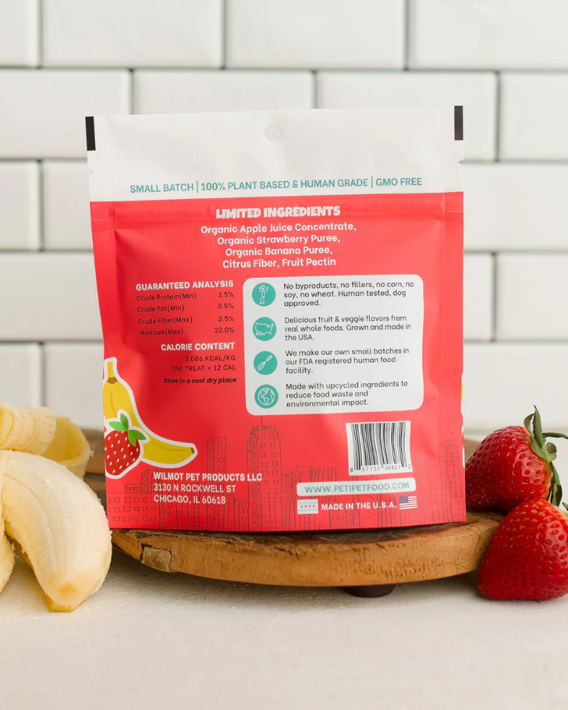 Bananas & Strawberry Organic Dog Treats EAT PETIPET