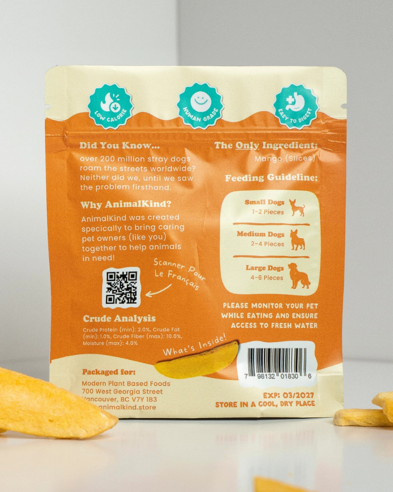 Freeze-Dried Mango Dog Treats Eat ANIMALKIND