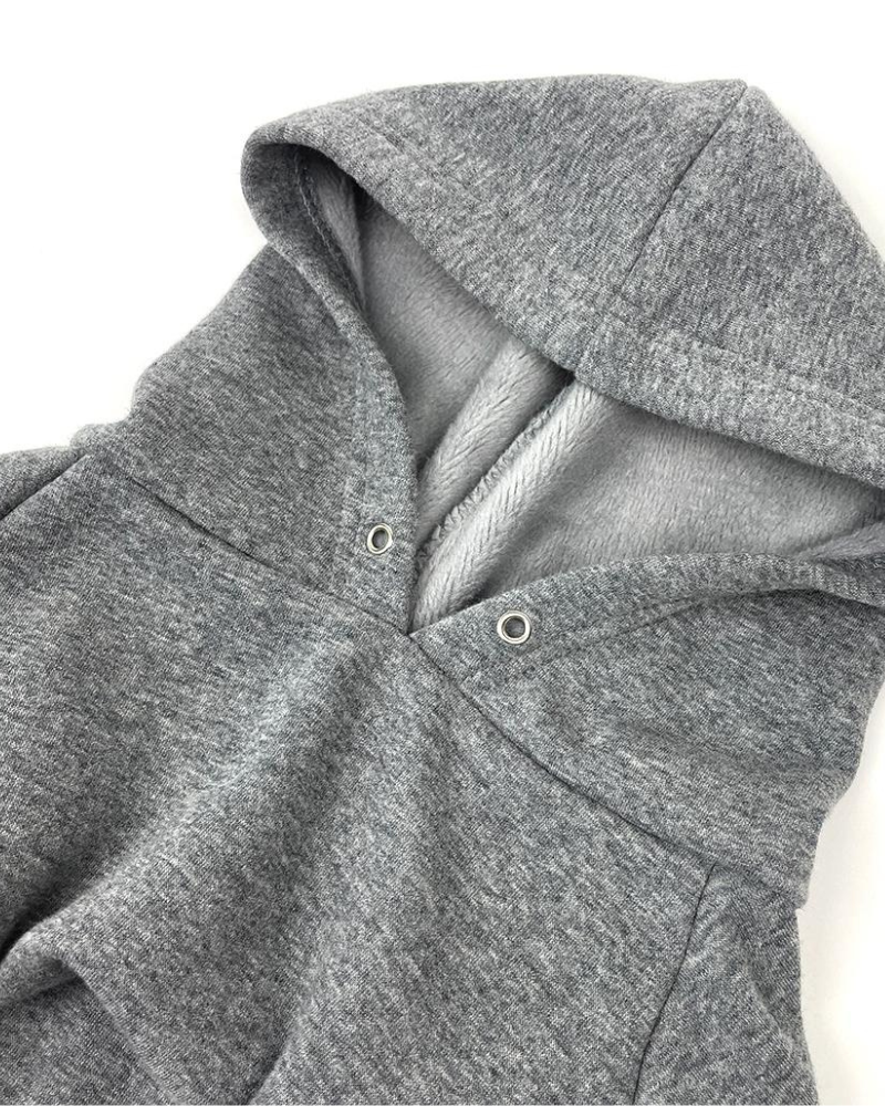 Pullover Dog Hoodie in Grey Wear MILLTOWN BRAND   