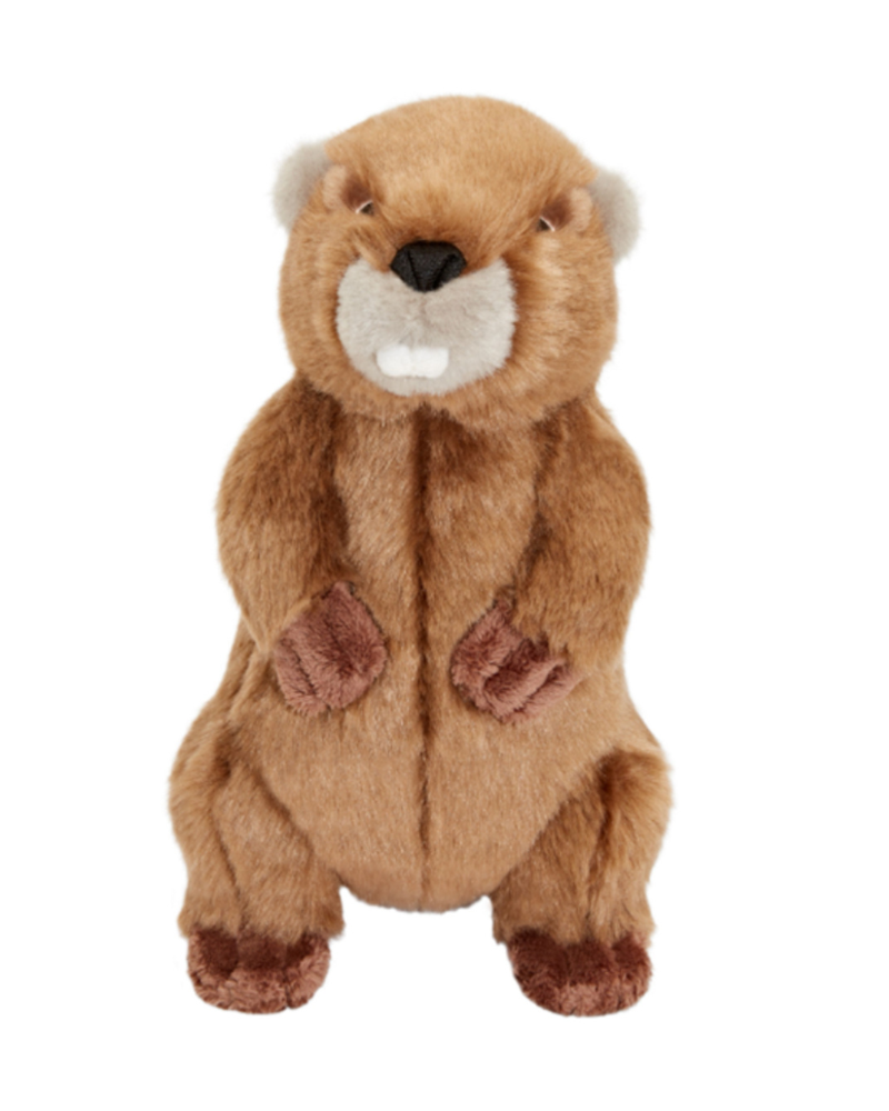 Troy the Beaver Plush Squeaky Dog Toy Play FLUFF & TUFF