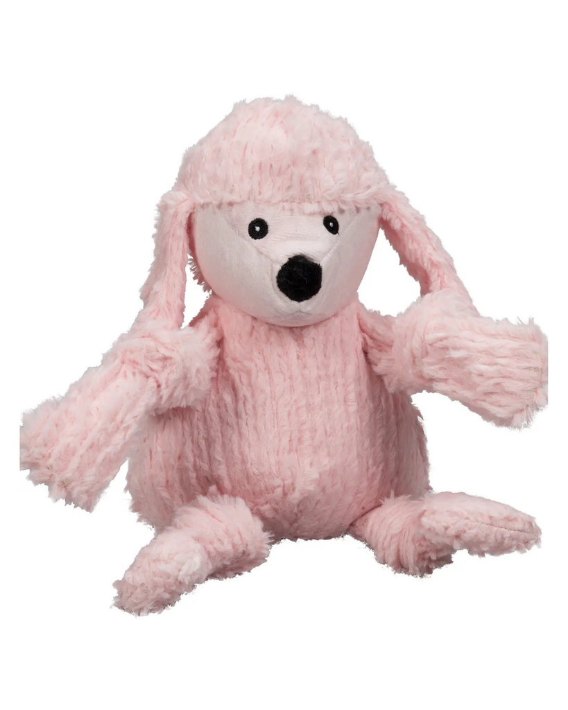 Diva Pink Poodle Knottie Plush Dog Toy PLAY HUGGLEHOUNDS