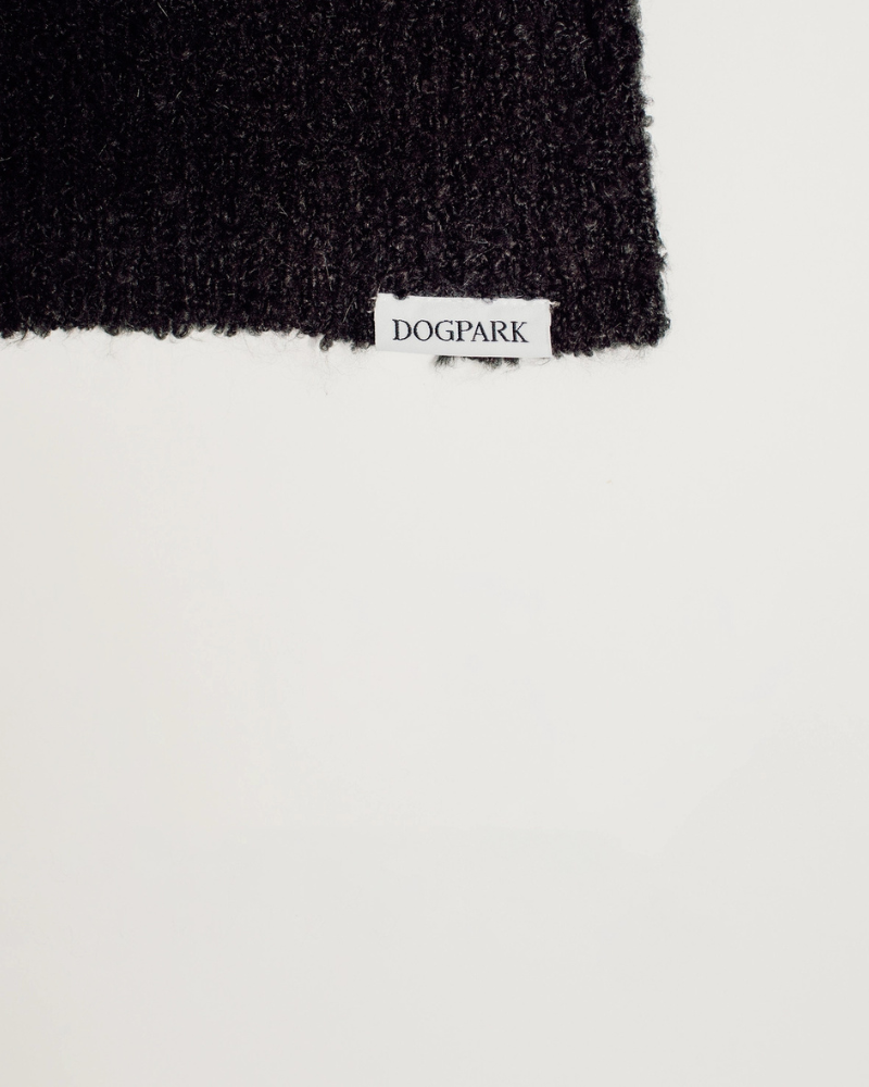 Boucle Dog Sweater in Black Wear DOGPARK